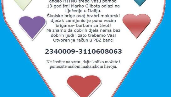 Humanitarna akcija 'Marko te treba'