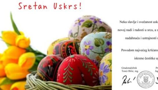 Sretan Uskrs želi Vam Grad Makarska!