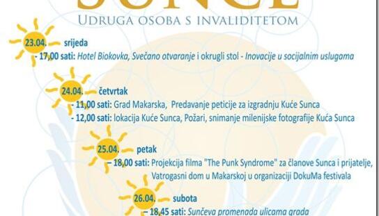 Udruga Sunce: U srijedu u Biokovci počinje program obilježavanja 20. obljetnice postojanja