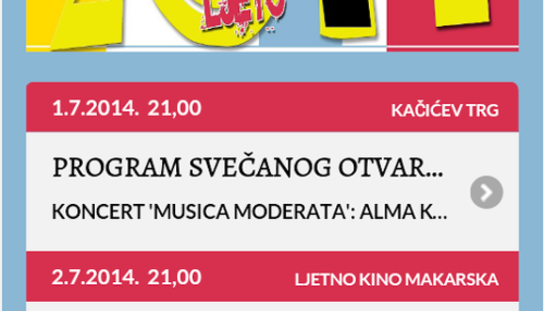 Od danas dostupna mobilna aplikacija Makarska: Na svom mobitelu pratite sve informacije o ljetnim događanjima u Makarskoj