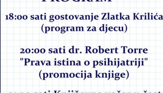Noć knjige 23. travnja: Program za djecu, promocija knjige i književna večer u čast Juri Batiniću