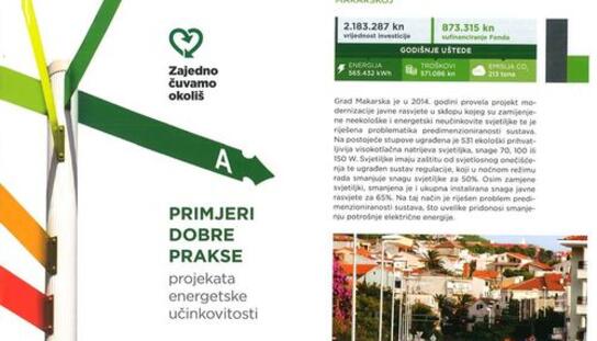 Modernizacija javne rasvjete: Fond za zaštitu okoliša i energetsku učinkovitost uvrstio Grad Makarsku među primjere dobre prakse
