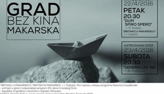 Posljednji vikend programa Grad bez kina u Makarskoj