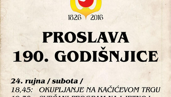 Gradska glazba Makarska slavi 190 godina postojanja u subotu 24. rujna