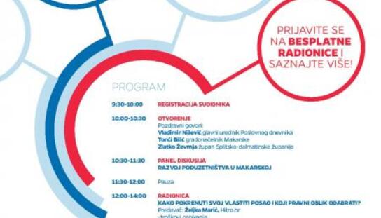 Makarska po drugi put domaćin Poslovnog uzleta: Edukacije za male i srednje poduzetnike, OPG-ove i i zaniteresirane građane u utorak u hotelu Osejava