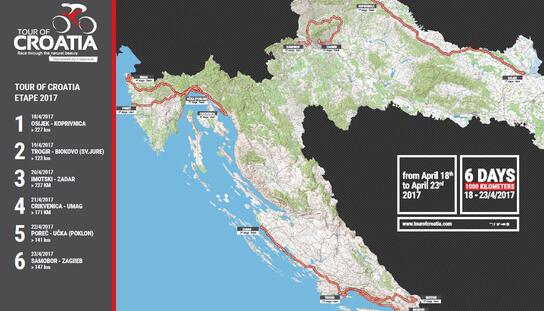Tour of Croatia: Posebna regulacija prometa 19. travnja od 8,00 sati