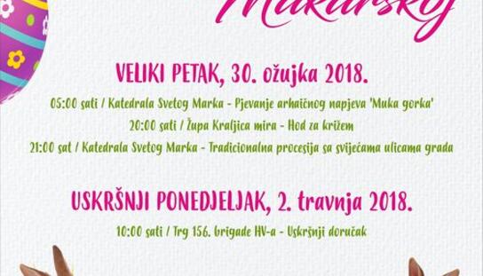 Do 8. travnja otvorena izložba pisanica na Trgu 156. brigade: Prvi uskršnji doručak u ponedjeljak spremaju najbolji makarski kuhari