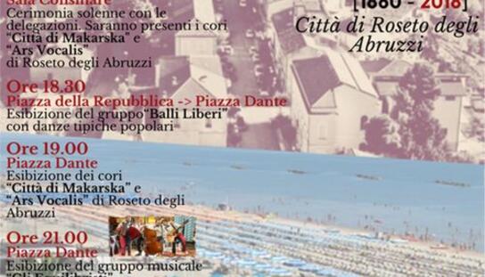 Suradnja s gradovima prijateljima: Gradski zbor ''Makarska'' danas na proslavi Dana grada u Rosetu degli Abruzziju