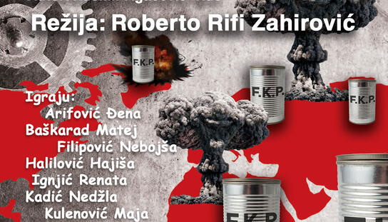 Pozorište Travnik gostuje u Makarskoj: Predstava F.K.P.  u subotu, 27. travnja u dvorani Arte, ulaz besplatan