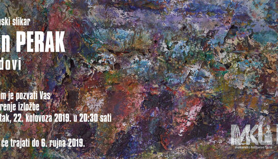 Gradska galerija Antun Gojak: 22. kolovoza izložba akademskog slikara Ivana Peraka
