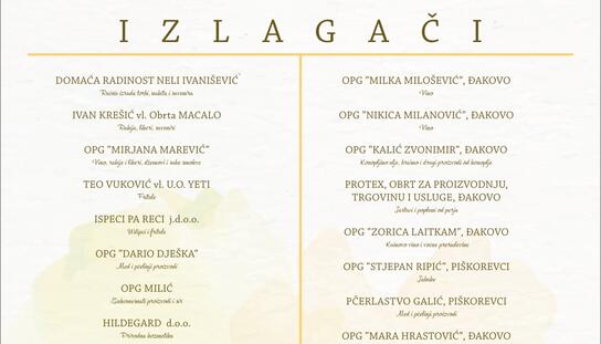 Otvara se Jesenski sajam ''Domaće je najbolje'': Grad Đakovo ove godine grad partner