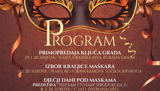 Makarski zimski karneval: Primopredaja ključeva Grada u srijedu 29. siječnja