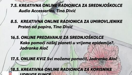 Savjetovalište Lanterna: Kreativne online radionice u sklopu projekta ''Osvijesti i prihvati promjenu''